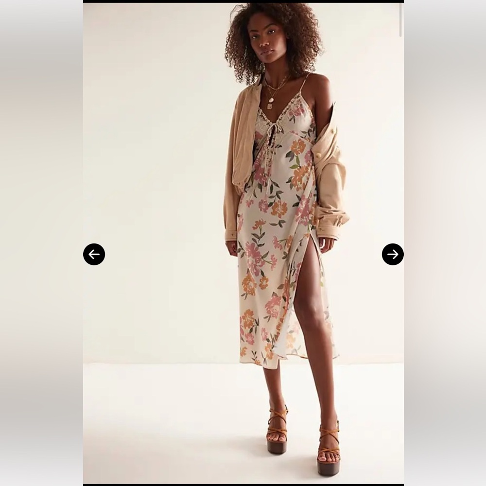 NWT FREE PEOPLE Someone Like You Slip Midi Dress $118